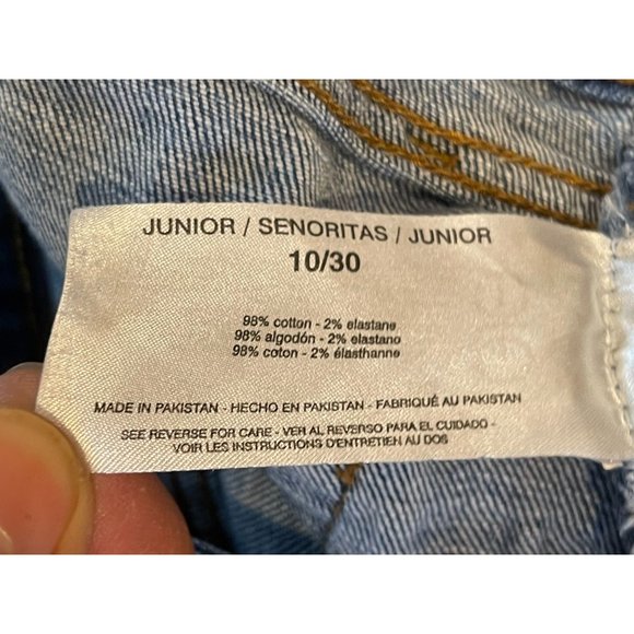 Womens Jeans High Waist Straight Leg Stretch High Rise Cotton Blue Size 10/30 - Picture 11 of 11